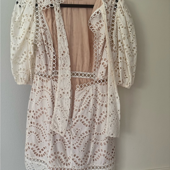 Zimmermann White Lace Backless Dress - Picture 10 of 15